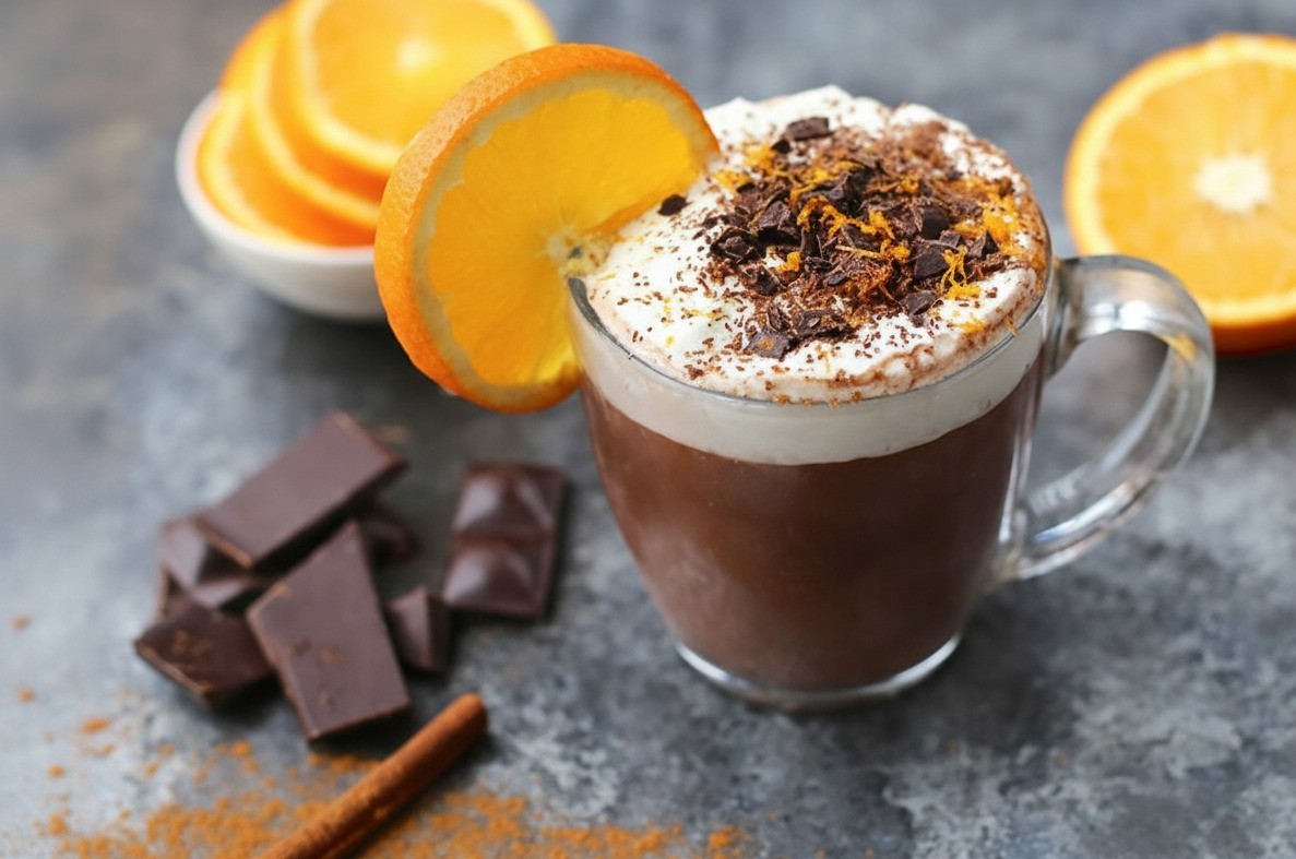 Świąteczny deser czekoladowy z sezonowymi dodatkami