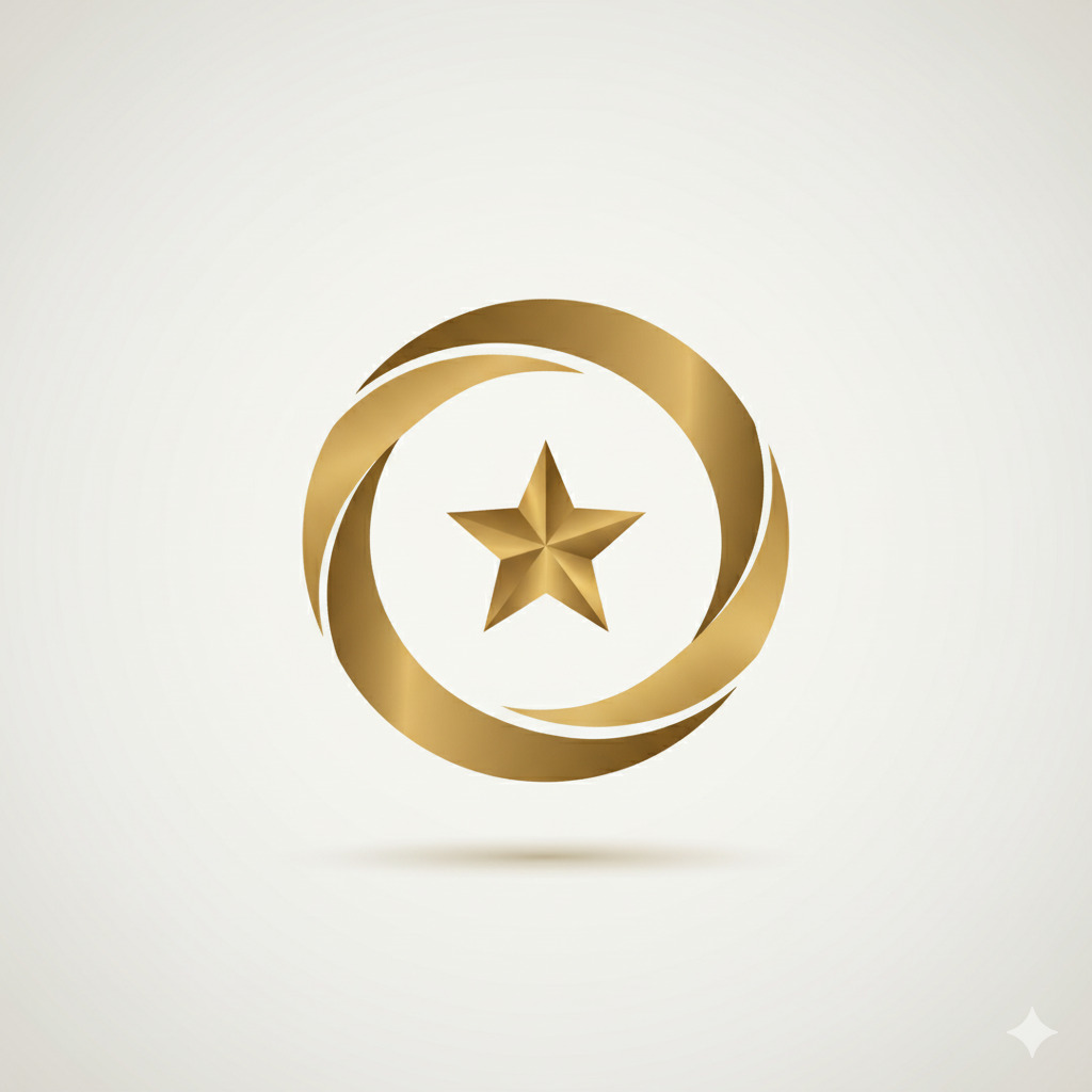 Ikona wstążki z gwiazdką