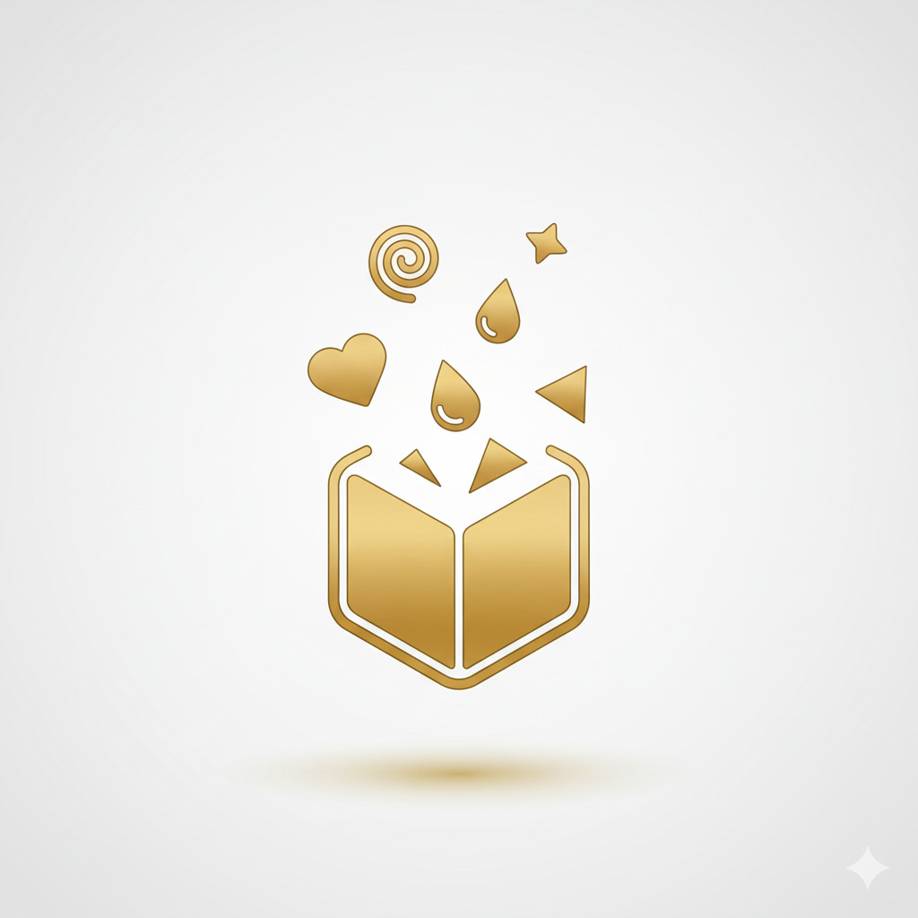 Ikona sześcianu z różnymi kształtami